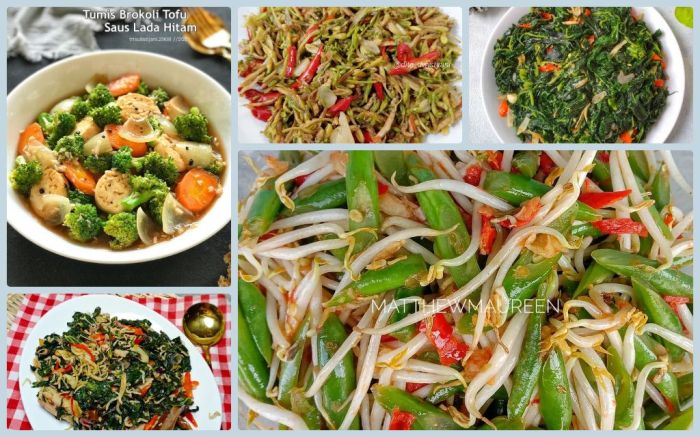 Sayur hijau enak tumis sehat segar resep praktis masak