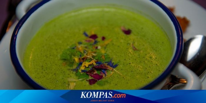 Resep Sup Krim Bayam, Sajikan dengan Crouton Roti Garing